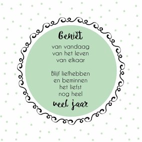 Felicitatie Huwelijk 3 - WW