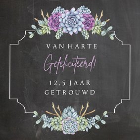 Felicitatie jubileum vetplantjes