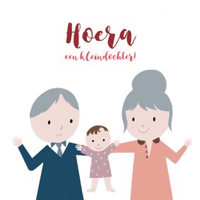 Felicitatie kleindochter illustratie