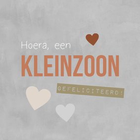 Felicitatie kleinzoon kalk