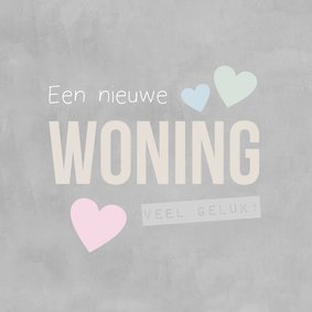 Felicitatie nieuwe woning kalk 