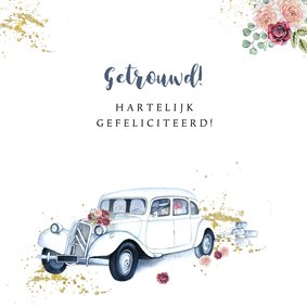 Felicitatie oldtimer huwelijk