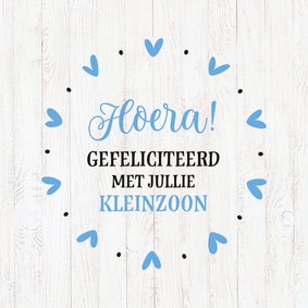 Felicitatie - opa en oma kleinzoon