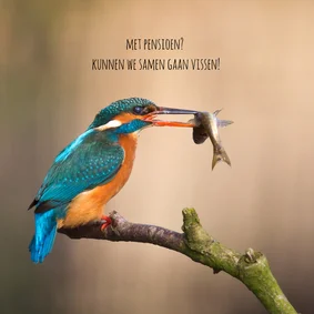 Felicitatie pensioen man