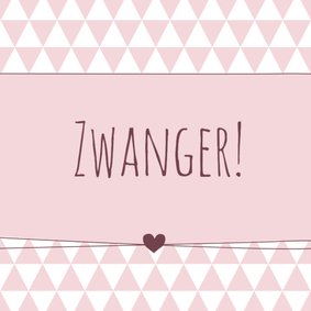 Felicitatie - zwanger driehoek