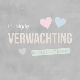 Felicitatie zwanger kalk tekst