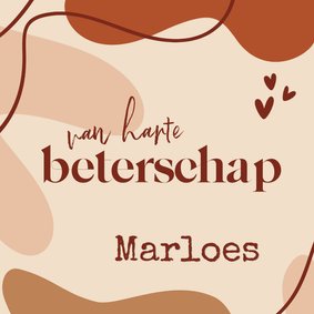 Felicitatiekaart - beterschap met naam