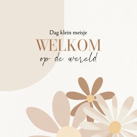 Felicitatiekaart dag klein meisje 