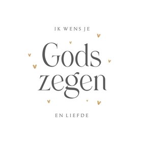 Felicitatiekaart doopsel stijlvol christelijk Gods zegen