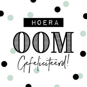 Felicitatiekaart geboorte baby oom confetti