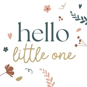 Felicitatiekaart geboorte little one