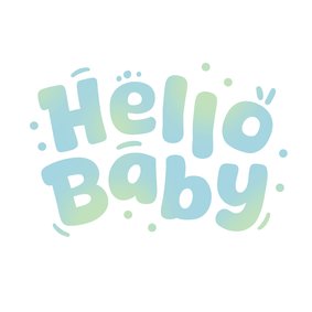 Felicitatiekaart hello boy grafisch baby jongen