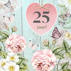 felicitatiekaart jubileum vintage