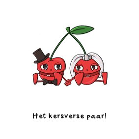 Felicitatiekaart Kersverse paar