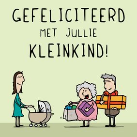 Felicitatiekaart 'klein' kind