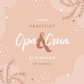 Felicitatiekaart kleinkind op komst