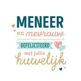 Felicitatiekaart meneer en mevrouw