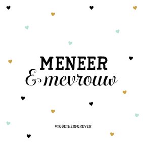 Felicitatiekaart Meneer Mevrouw