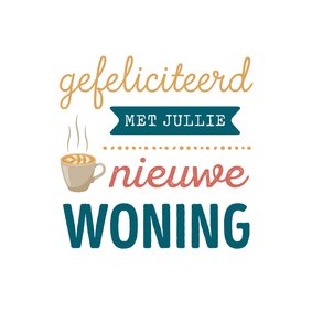 Felicitatiekaart met koffie