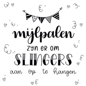 Felicitatiekaart - Mijlpalen 