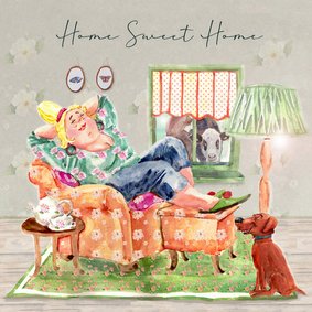 Felicitatiekaart nieuwe woning gezelligheid