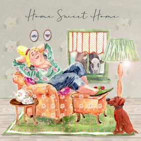 Felicitatiekaart nieuwe woning gezelligheid