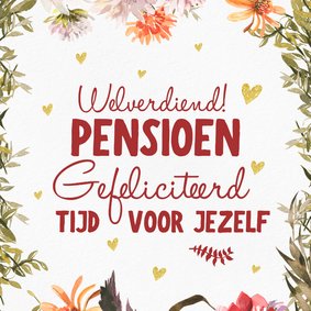 Felicitatiekaart pensioen tijd voor jezelf