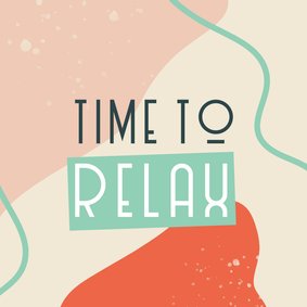 Felicitatiekaart pensioen 'time to relax'