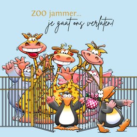 Felicitatiekaart voor een collega nieuwe baan