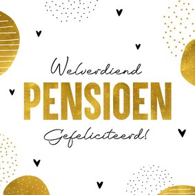 Felicitatiekaart welverdiend pensioen