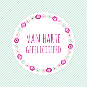 Felicitatiekaartje Bloem - WW
