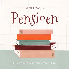 Felicitatiekaartje pensioen tijd voor een nieuw hoofdstuk