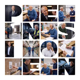 Fotokaart pensioen fotocollage zelf maken blanco