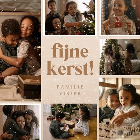 Fotokaartje kerst met fijne kerst en sneeuw