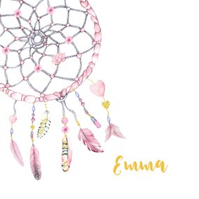 Geboorte dreamcatcher veertjes