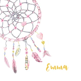 Geboorte dreamcatcher veertjes