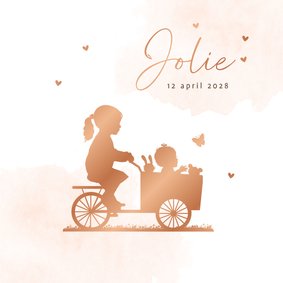 Geboortekaart zusje babyzus av