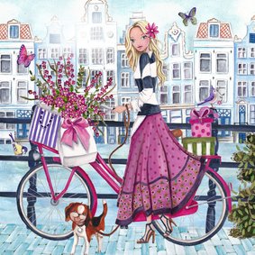 Gefeliciteerd Bosbloemen Fiets