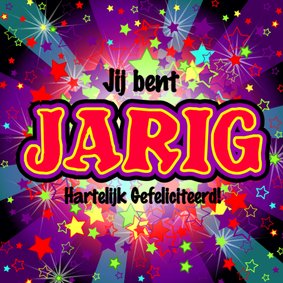 Gefeliciteerd JARIG Vrolijk STERREN