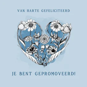 Gefeliciteerd met deze pracht prestatie - Bloemen kaart