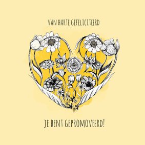 Gefeliciteerd met deze pracht prestatie - Bloemen kaart 