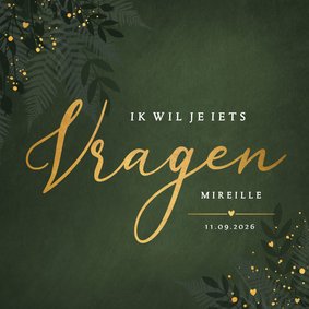 Getuige kaart wil je mijn getuige zijn? botanisch