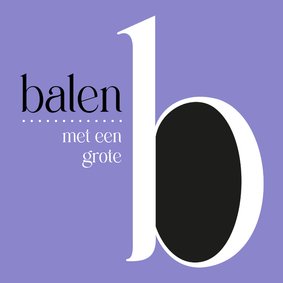 Gezakt balen met een grote B