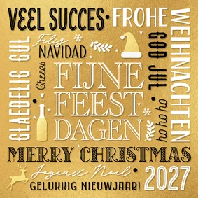 Gouden kerstkaart 2027