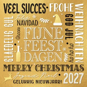 Gouden kerstkaart 2027