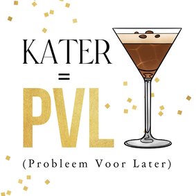 Grappige verjaardagskaart esma cocktail hip jongeren PVL