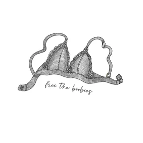 Home is where the bra isn't felicitatie kaart bralette