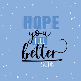 Hope you feel better spon-happy beterschapskaart