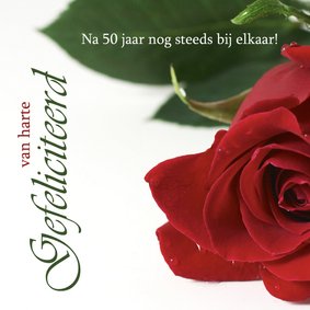 Huwelijksjubileum 50 jaar getrouwd