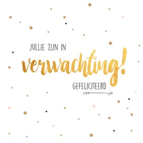 In verwachting! - zwangerschapskaart
